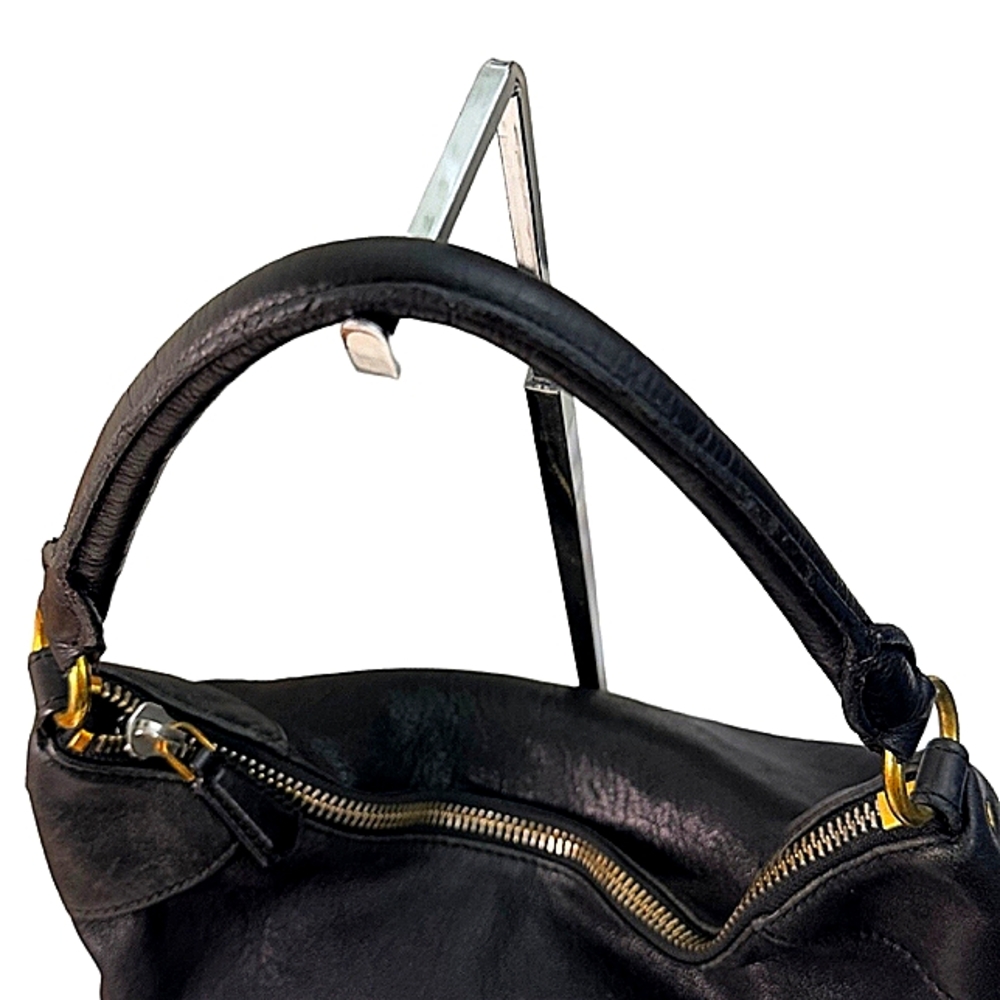 MARC BY MARC JACOBS AUTHENTIC  BLACK LEATHER CLASSIC Q HILLIER HOBO BAG EUC - Picture 8 of 9